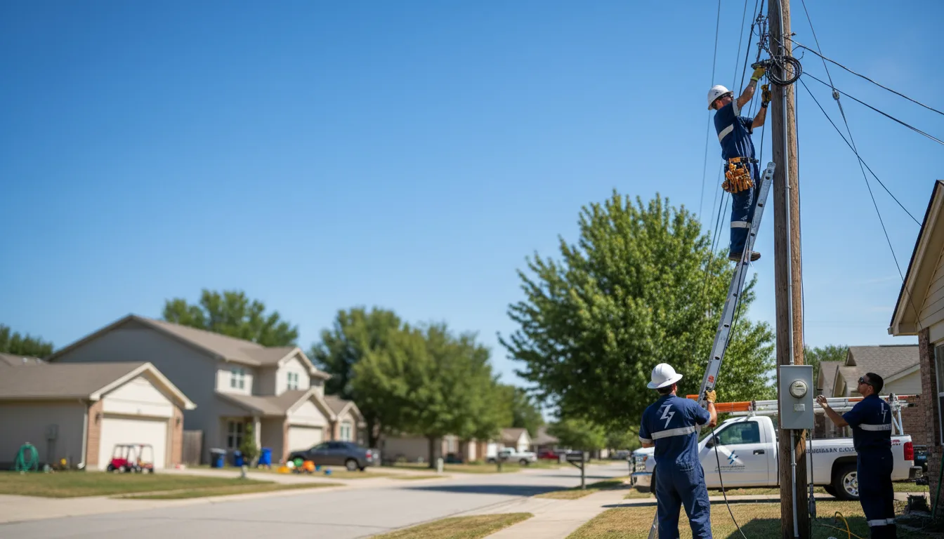 Residential electrician providing installation services in Rio, WI